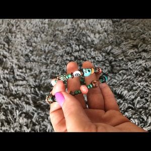 handmade wraparound beaded bracelet “Celeste”